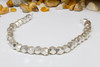 6mm Faceted Cube Brushed Beads - Sterling Silver Plated