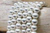 10mm Round Brushed Beads - Sterling Silver Plated