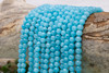 Mashan Jade Dyed Blue Polished 6mm Round
