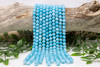 Mashan Jade Dyed Blue Polished 10mm Round