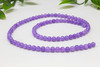 Mashan Jade Dyed Purple Polished 4mm Round