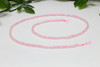 Rose Quartz Polished 2mm Faceted Cube