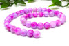 Mashan Jade Dyed Hot Pink Lilac Mix Polished 10mm Round