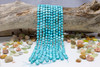 Howlite Dyed Turquoise Polished 8mm Faceted Coin