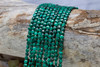 Malachite Polished 4mm Faceted Coin