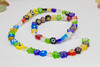 Millefiori Glass Beads 6-8mm Flower Mix