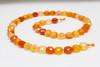 Carnelian Polished 8mm Faceted Coin - Light