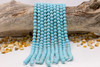 Howlite Turquoise Matte 8mm Round - 2mm Large Hole