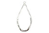 Twisted Organic Tear Drop Pear Frame - Sterling Silver