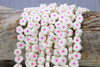 Polymer Clay White / Pink 9-11mm Flower