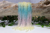 Glass Crystal Polished 4mm Faceted Round - Pink, Blue, Yellow Mix