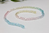 Glass Crystal Polished 4mm Faceted Round - Pink, Blue, Yellow Mix
