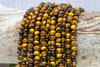 Tiger Eye A Grade Polished 6mm Round - 2mm Large Hole