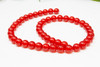 Dyed Jade Red Polished 8mm Round