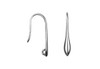 Sterling Silver Small Pendulum Marquise With Loop Earring Wires - Sold as a Pair