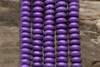 Czech Glass 4mm Rondelle -- Metallic Suede Purple