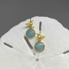 14K Gold over Sterling Silver Humming Bird Hook Earring Wires - Sold as a Pair
