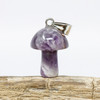 Dogtooth Amethyst Polished 16x20mm Mushroom Charm
