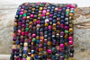 Tiger Eye Dyed Multi Color Polished 4.5mm Faceted Cube