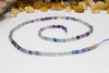 Rainbow Fluorite A Grade Polished 3mm Faceted Cube