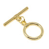 18kt Gold Plated 14mm Toggle and Eye