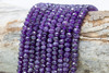 Amethyst A Grade Polished 4x6mm Faceted Rondelle