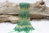 Dyed Green / Yellow Quartz Polished Banded 3mm Faceted Round