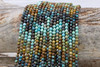 Hubei Turquoise Banded Polished 4mm Faceted Round