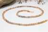 Sunstone Banded Polished 3mm Faceted Round