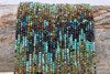 Hubei Turquoise Banded Polished 2mm Faceted Round