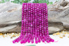 Dyed Fuchsia Quartz Polished 8mm Faceted Cube