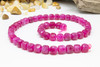Dyed Fuchsia Quartz Polished 7mm Faceted Cube