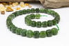 Dyed Green Quartz Polished 8mm Faceted Cube