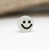 Luminous Acrylic Glow in the Dark 10x5mm Smiley Face Beads - Package of 50