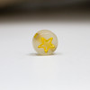 Luminous Acrylic Glow in the Dark Gold Heart, Star, Moon Flower 7mm Beads - Package of 100