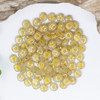 Luminous Acrylic Glow in the Dark Gold Heart, Star, Moon Flower 7mm Beads - Package of 100