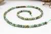 African Turquoise Polished 4mm Faceted Cube