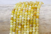Yellow Opal Polished 4mm Faceted Cube