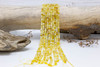 Yellow Opal Polished 4mm Faceted Cube