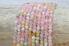 Beryl / Morganite Polished 4mm Faceted Cube