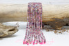 Pink & Purple Tourmaline Polished 4mm Faceted Cube