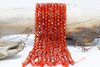Carnelian Polished 8mm Faceted Bicone
