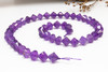 Amethyst Polished 8mm Faceted Bicone
