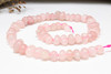 Rose Quartz Polished 10x8mm Center Drill Nugget