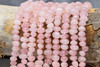 Rose Quartz Polished 10x8mm Center Drill Nugget