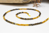Yellow Tourmaline Polished Light & Dark Banded 3mm Faceted Round