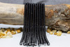 Black Onyx Polished 2x6mm Rondelle