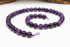 Tiger Eye A Grade Polished Dyed Purple 8mm Round