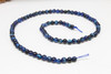 Tiger Eye A Grade Polished Dyed Dark Blue 4mm Round