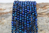 Tiger Eye A Grade Polished Dyed Dark Blue 4mm Round